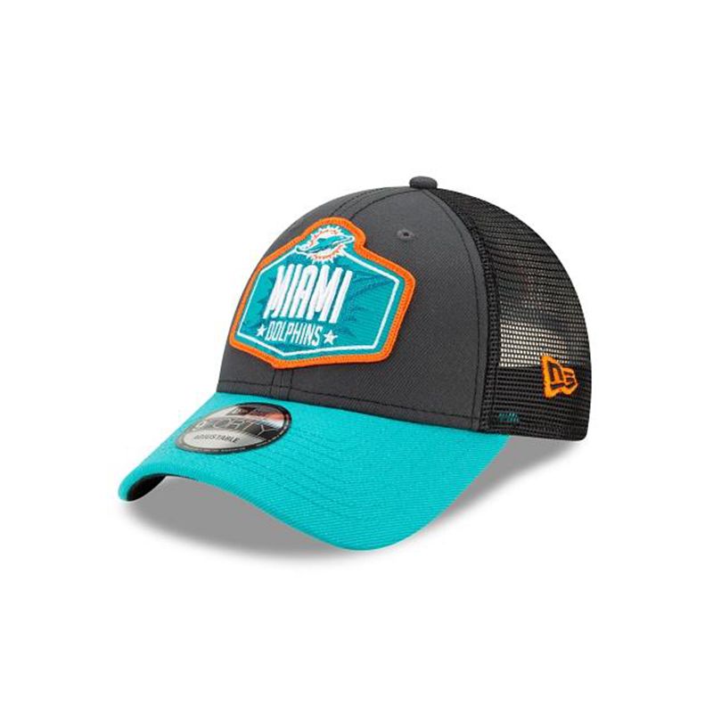 NFL Miami Dolphins Draft 9Forty Adjustable (OIN7283) - Grey New Era Caps